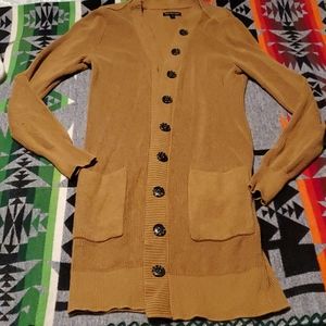 WHO WHAT WEAR Mustard Sweater